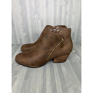 Bella Vita Bobbi Ankle Boots Size 10 Brown Suede